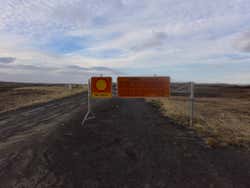 Route barrée en Islande