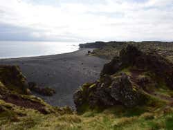 Vue panoramique de Djúpalónssandur