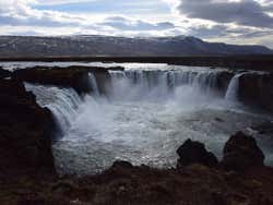 Vue panoramique de Godafoss