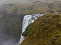 Partie haute de Skógafoss