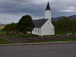 Partie arrière de la cathédrale de Hólar