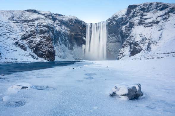 Cascades de Seljalandsfoss et de Skógafoss + Glacier Sólheimajökull