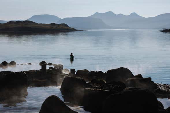 Excursion aux thermes d'Hvammsvík