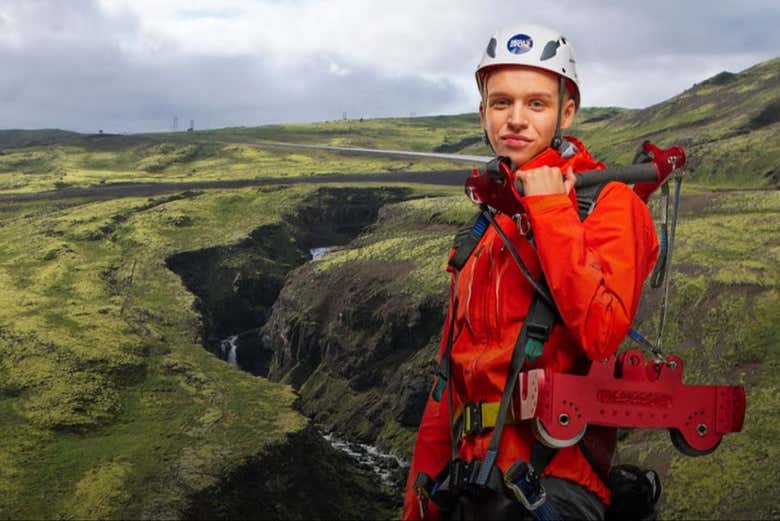 La tyrolienne la plus longue et la plus rapide de l'Islande