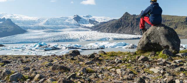 Randonnée et balade en bateau aux glaciers Falljökull et Fjallsjökull